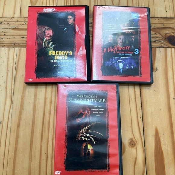 Horror Movie DVD lot Wes Cravens Nightmare Movie set Freddy - Picture 1 of 8